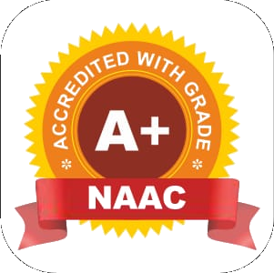 NAAC accredited with grade A+ logo